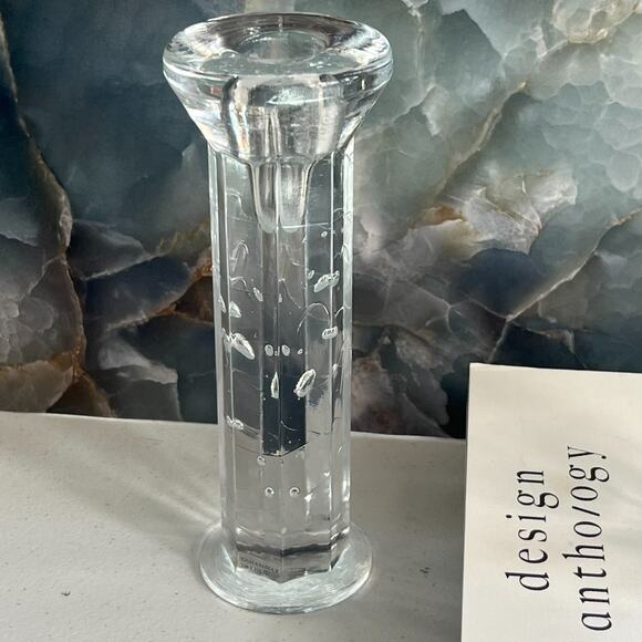 Lindshammar Sweden Candlestick Holders Set of 3 Glass - Picture 3 of 10